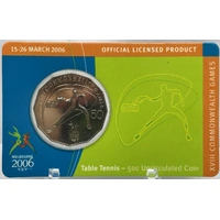 2006 50 Cent Unc Melbourne Commonwealth Games - Table Tennis