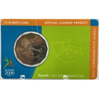 2006 50 Cent Unc Melbourne Commonwealth Games - Squash