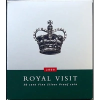 2000 50 Cent Silver Proof Coin Royal Visit