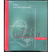 2002 50 Cent Silver Proof Coin Accession Golden Jubilee