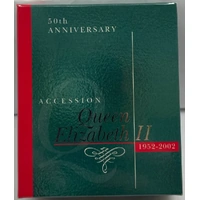 2002 Silver 50 Cent Proof Coin Accession Golden Jubilee