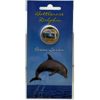 2006 Coloured 1 Dollar Uncirculated Coin Ocean Series Bottle Nosed Dolphin
