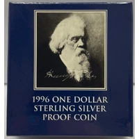 1996 Silver 1 Dollar Proof Coin Henry Parkes
