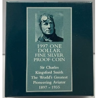 1997 1 Dollar Silver Proof Coin Kingsford Smith
