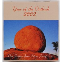 2002 One Dollar Silver Proof Coin Outback