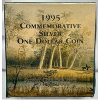 1995 One Dollar Silver Proof (Coin Fair) Waltzing Matilda