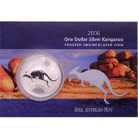2006 1 Dollar Silver Kangaroo Unc Coin Spirit of Australia