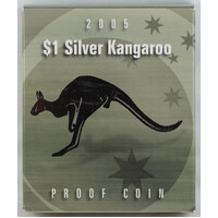 2005 Silver 1 Dollar Proof Coin Kangaroo Spirit of Australia