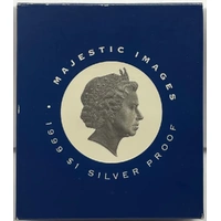 1999 Silver 1 Dollar Proof Ballot Issue Majestic Images
