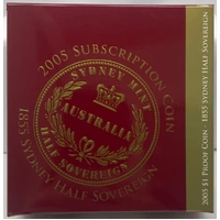 2005 Silver 1 Dollar Proof Ballot Issue Sydney Mint 1855 Half Sovereign