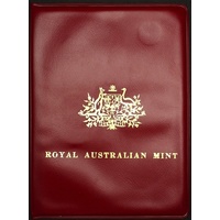 Australia 1969 Uncirculated Mint Coin Set Red Wallet