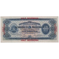 1918 Ten Shilling Cerutty/Collins R3b Very Fine