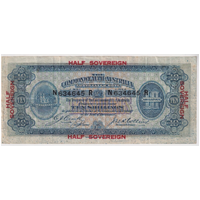 1918 Ten Shilling Cerutty/Collins R3b Very Fine