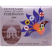 Australia 2001 Uncirculated Mint Coin Set - Centenary of Federation