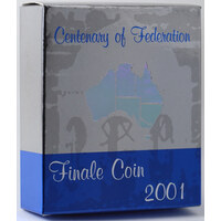 2001 Five Dollar Silver Proof Coin Federation Finale