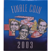 2003 Silver 5 Dollar Proof Finale Coin Volunteers - Hologram