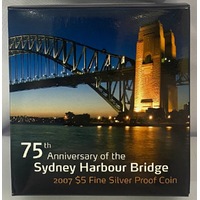 2007 Five Dollar Silver Proof Coin Harbour Bridge