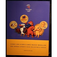 Australia Sydney 2000 Bronze Olympic 28 Coin And Mascot Medallion Set