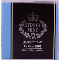 2005 Ten Dollar Proof Sydney Mint Building Sesquicentenary