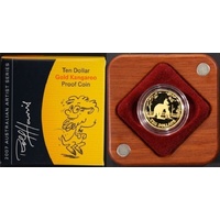 2007 Ten Dollar Gold Proof Coin Kangaroo Rolf Harris
