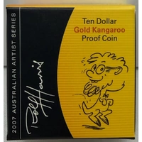 2007 Ten Dollar Gold Proof Coin Kangaroo Rolf Harris
