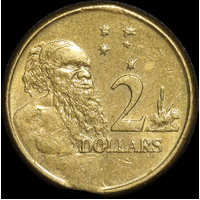 2009 $2 Clipped Planchet Error KM# 406 EF