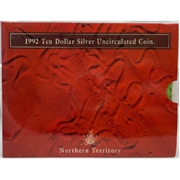 1992 Ten Dollar Silver Coin Unc Northern Territory