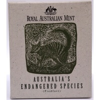 1995 Silver 10 Dollar Piedfort Proof Coin Numbat