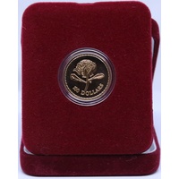 1995 Gold 100 Dollar Unc Coin Floral Emblems - Waratah