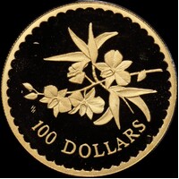 2000 Gold 100 Dollar Proof Coin Cooktown Orchid ex RAM Master Collection