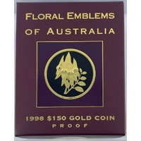 1998 150 Dollar Proof Coin Floral Emblems - Sturt Desert Pea