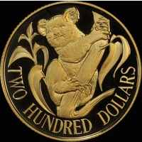 1980 Two Hundred Dollar Gold Proof Coin Koala
