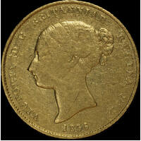 1856 Sydney Mint Type I Half Sovereign Fine