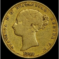 1856 Sydney Mint Type I Half Sovereign good Fine