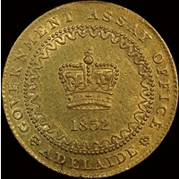 1852 Type II Adelaide Pound Extremely Fine