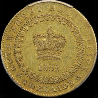 1852 Type II Gold Adelaide Pound PCGS XF45