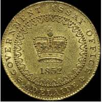1852 Type II Adelaide Pound Unc (PCGS MS61)