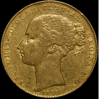 1855 Sydney Mint Type I Sovereign about VF