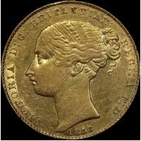 1856 Sydney Mint Type I Sovereign about EF