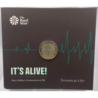 United Kingdom 2018 2 Pounds Brilliant Uncirculated Coin Mary Shelley's Frankenstein