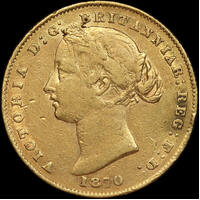 1870 Sydney Mint Type II Sovereign good Fine