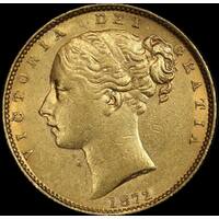 1872 Sydney Shield Sovereign good VF