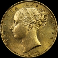 1875 Sydney Shield Sovereign Unc (PCGS MS62)
