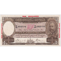 1934 Ten Shilling Riddle/Sheehan R10 Very Fine