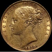 1879 Sydney Shield Sovereign good VF
