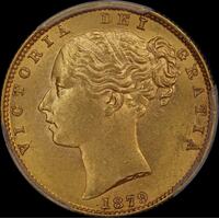 1879 Sydney Shield Sovereign Unc (PCGS MS62)