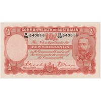 1936 Ten Shilling Riddle/Sheehan R11 about VF