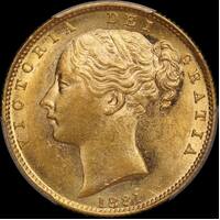 1881 Sydney Shield Sovereign PCGS MS61
