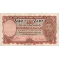 1939 Ten Shilling Sheehan/McFarlane R12 about EF