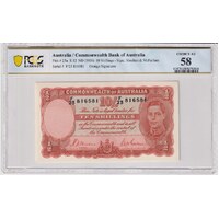 1939 Ten Shilling Sheehan/McFarlane R12 PCGS AU58